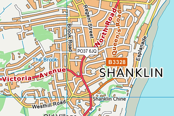 PO37 6JQ map - OS VectorMap District (Ordnance Survey)