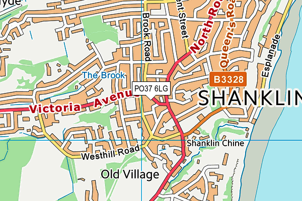 PO37 6LG map - OS VectorMap District (Ordnance Survey)