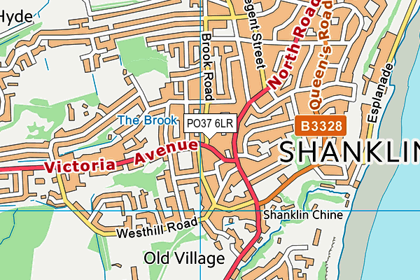 PO37 6LR map - OS VectorMap District (Ordnance Survey)