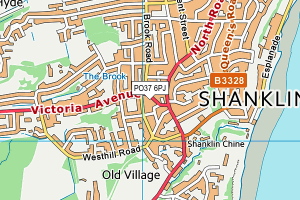 Shanklin Youth & Community Centre map (PO37 6PJ) - OS VectorMap District (Ordnance Survey)
