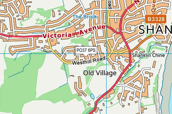 PO37 6PS map - OS VectorMap District (Ordnance Survey)