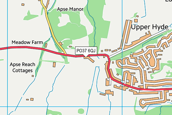 PO37 6QJ map - OS VectorMap District (Ordnance Survey)