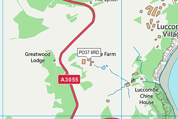 PO37 6RD map - OS VectorMap District (Ordnance Survey)