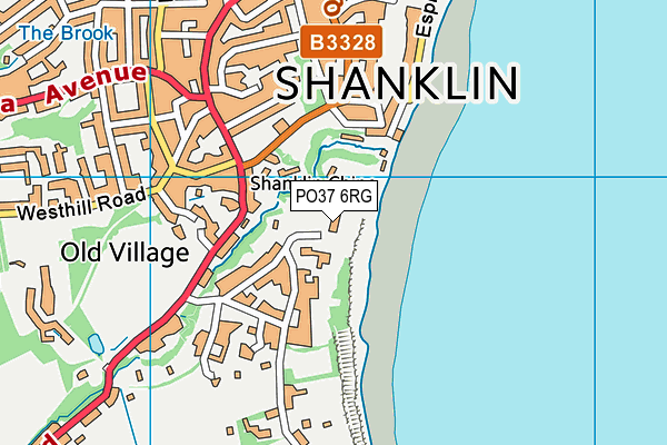 PO37 6RG map - OS VectorMap District (Ordnance Survey)