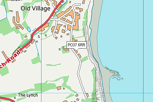 PO37 6RR map - OS VectorMap District (Ordnance Survey)