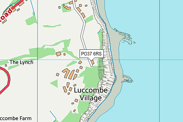 PO37 6RS map - OS VectorMap District (Ordnance Survey)