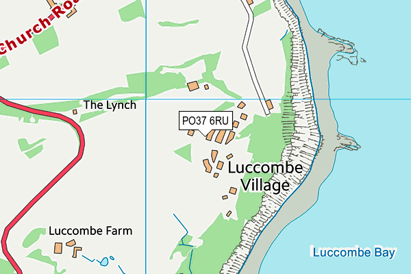 PO37 6RU map - OS VectorMap District (Ordnance Survey)