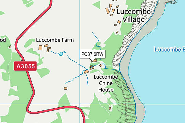 PO37 6RW map - OS VectorMap District (Ordnance Survey)