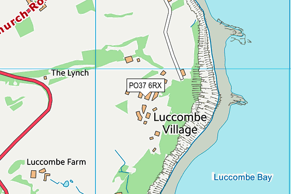 PO37 6RX map - OS VectorMap District (Ordnance Survey)