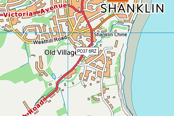 PO37 6RZ map - OS VectorMap District (Ordnance Survey)