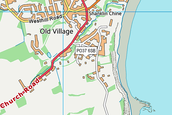 PO37 6SB map - OS VectorMap District (Ordnance Survey)