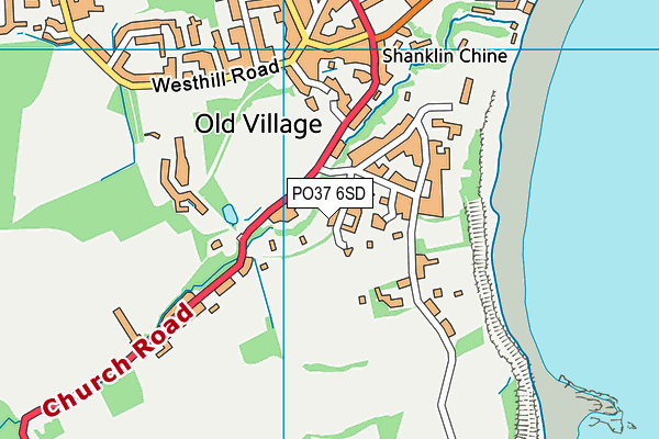 PO37 6SD map - OS VectorMap District (Ordnance Survey)