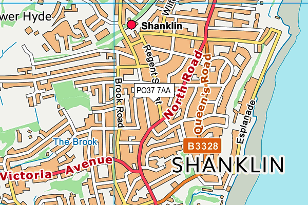 Map of SHANKLIN VAPOURS LTD at district scale