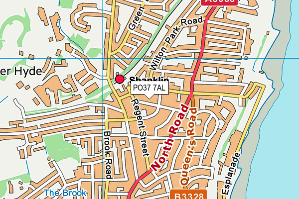 PO37 7AL map - OS VectorMap District (Ordnance Survey)