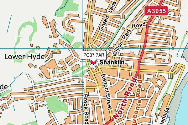 PO37 7AR map - OS VectorMap District (Ordnance Survey)