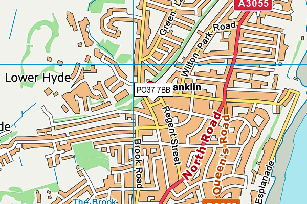 PO37 7BB map - OS VectorMap District (Ordnance Survey)