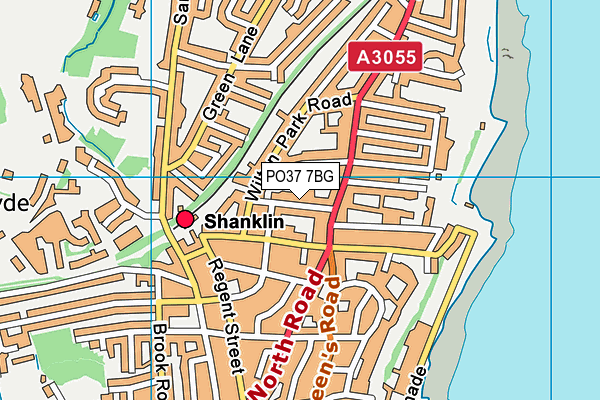 PO37 7BG map - OS VectorMap District (Ordnance Survey)