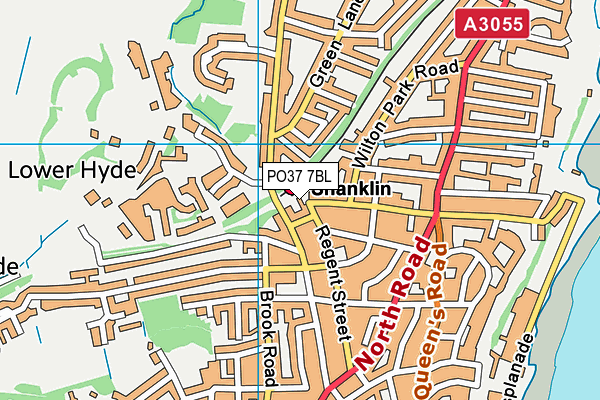 PO37 7BL map - OS VectorMap District (Ordnance Survey)