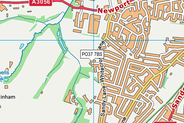 PO37 7BS map - OS VectorMap District (Ordnance Survey)