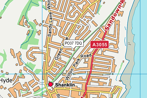 PO37 7DQ map - OS VectorMap District (Ordnance Survey)