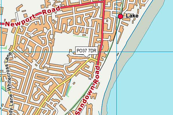 PO37 7DR map - OS VectorMap District (Ordnance Survey)