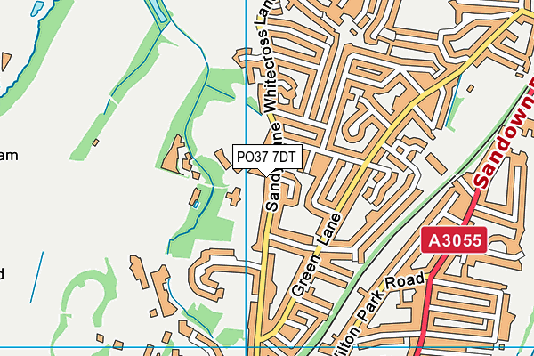 PO37 7DT map - OS VectorMap District (Ordnance Survey)