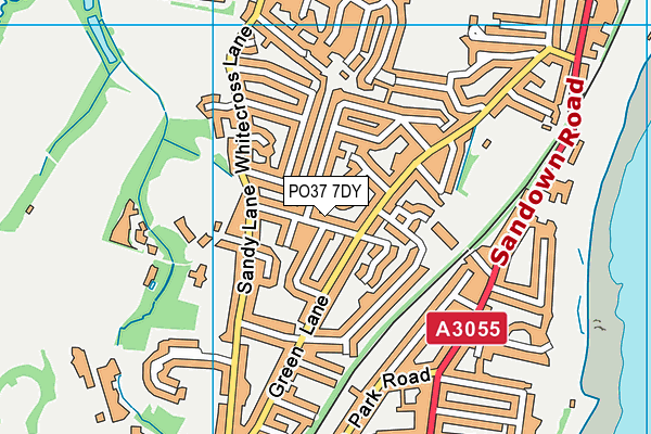 PO37 7DY map - OS VectorMap District (Ordnance Survey)