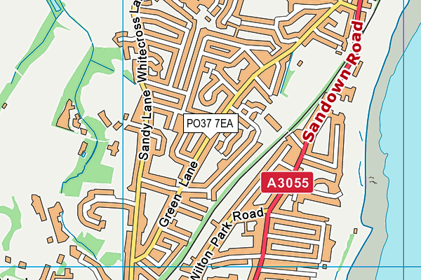 PO37 7EA map - OS VectorMap District (Ordnance Survey)