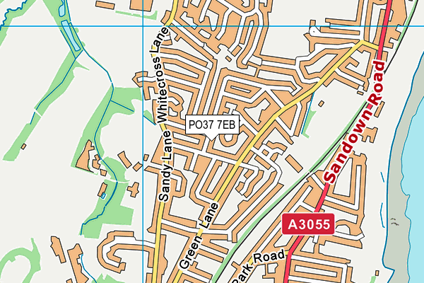 PO37 7EB map - OS VectorMap District (Ordnance Survey)