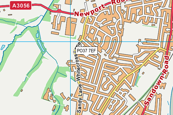 PO37 7EF map - OS VectorMap District (Ordnance Survey)