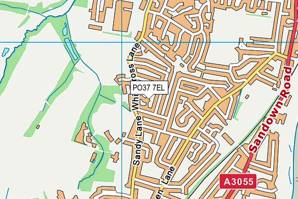 PO37 7EL map - OS VectorMap District (Ordnance Survey)