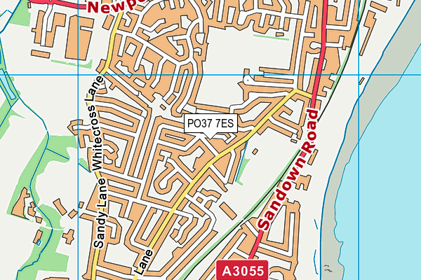 PO37 7ES map - OS VectorMap District (Ordnance Survey)
