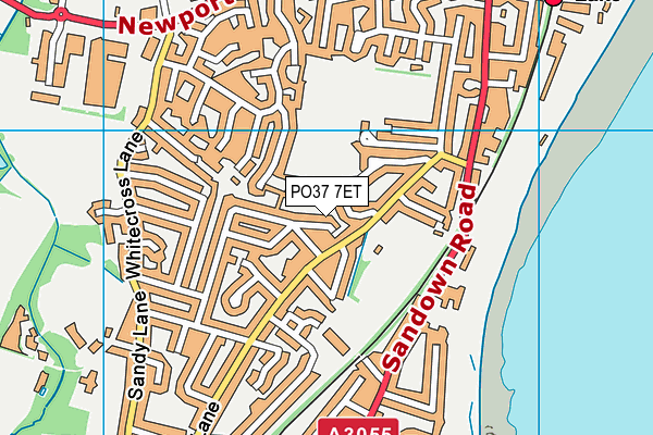 PO37 7ET map - OS VectorMap District (Ordnance Survey)