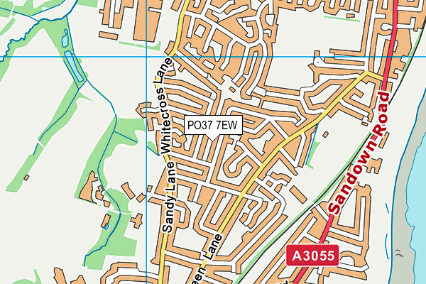 PO37 7EW map - OS VectorMap District (Ordnance Survey)