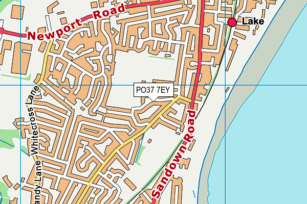 PO37 7EY map - OS VectorMap District (Ordnance Survey)