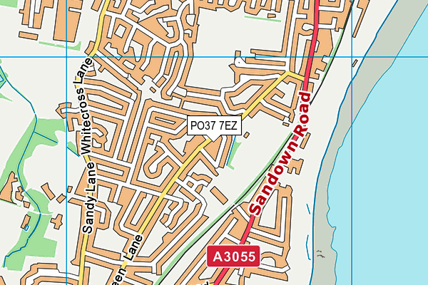 PO37 7EZ map - OS VectorMap District (Ordnance Survey)