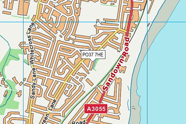 PO37 7HE map - OS VectorMap District (Ordnance Survey)