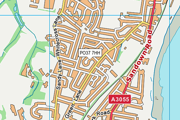 PO37 7HH map - OS VectorMap District (Ordnance Survey)