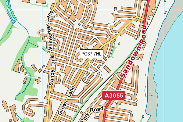 PO37 7HL map - OS VectorMap District (Ordnance Survey)