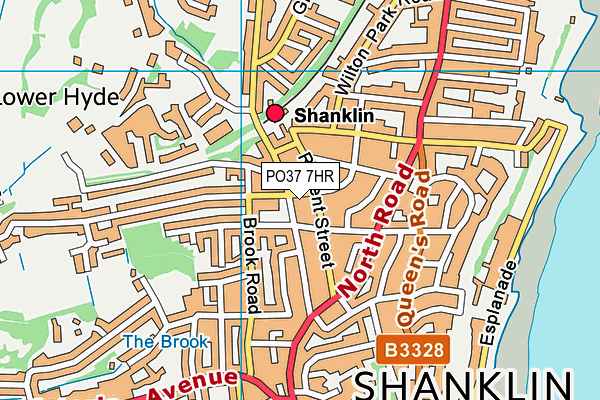 PO37 7HR map - OS VectorMap District (Ordnance Survey)