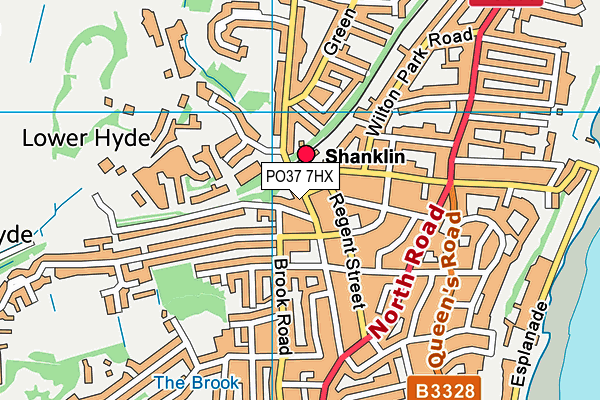 PO37 7HX map - OS VectorMap District (Ordnance Survey)