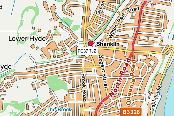 PO37 7JZ map - OS VectorMap District (Ordnance Survey)