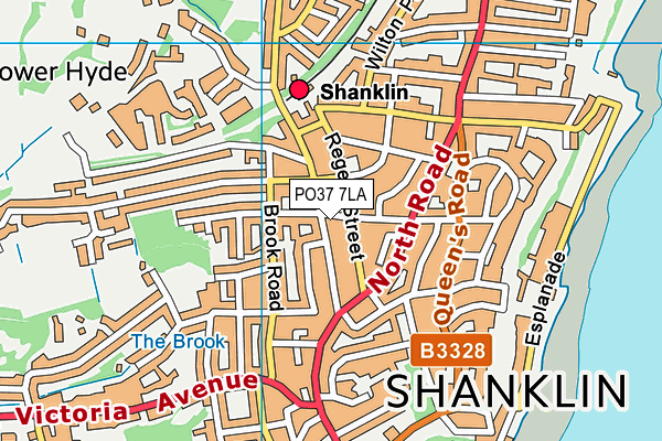 PO37 7LA map - OS VectorMap District (Ordnance Survey)