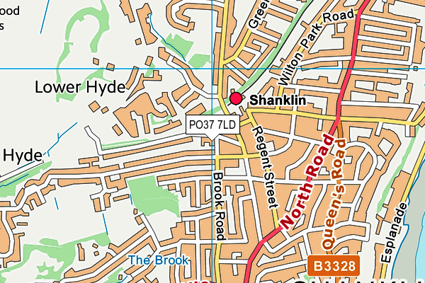 PO37 7LD map - OS VectorMap District (Ordnance Survey)