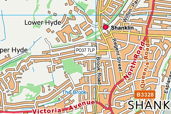 PO37 7LP map - OS VectorMap District (Ordnance Survey)