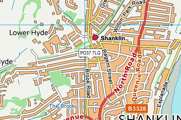 PO37 7LQ map - OS VectorMap District (Ordnance Survey)