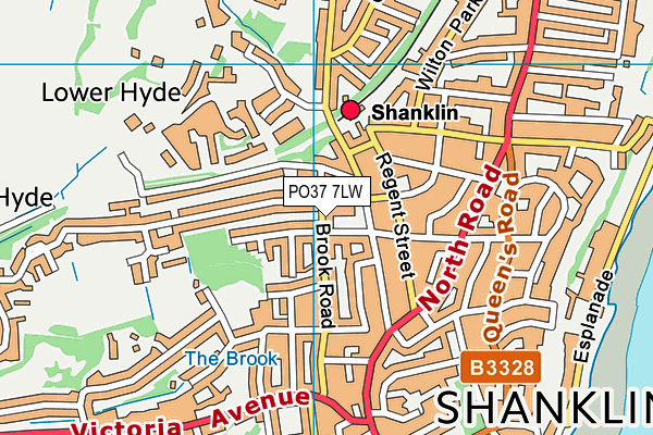 PO37 7LW map - OS VectorMap District (Ordnance Survey)