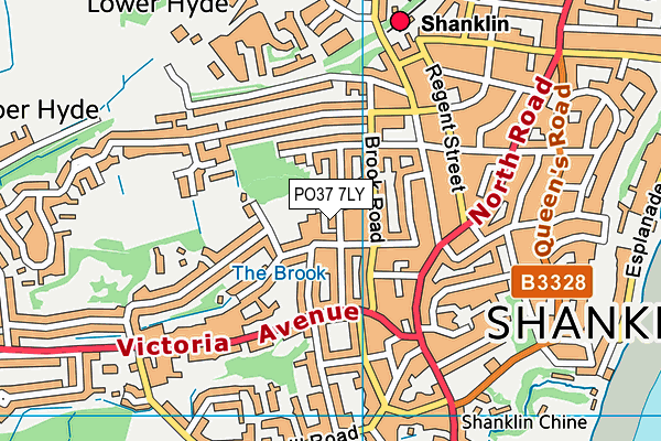 PO37 7LY map - OS VectorMap District (Ordnance Survey)