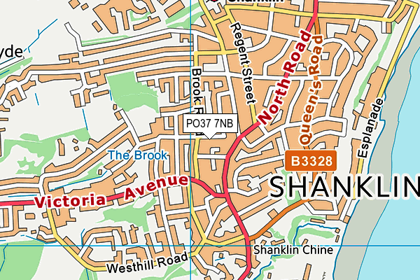 PO37 7NB map - OS VectorMap District (Ordnance Survey)