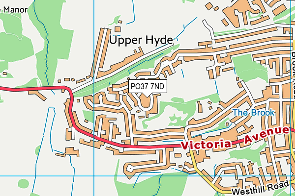 PO37 7ND map - OS VectorMap District (Ordnance Survey)
